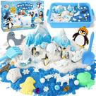 Sensory Bin G.C Winter Polar para crianças com caixa de areia/areia sensorial