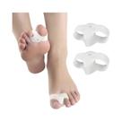Separador De Dedos Ajustável Em Gel De Silicone Para Joanete, Corretor, 2 Peças, Ferramenta Para