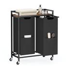 Separador de roupa VASAGLE UBLH021B01 110L com 2 compartimentos