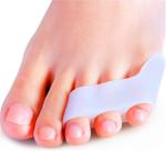 Separadores de dedos Povihome Triple Gel para sobreposição de dedos rosa Separadores de dedos Povihome Triple Gel para sobreposição de dedos rosa