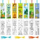 Separadores de libros para acampar ANGOLIO para colorear, 123 piezas para niños