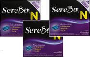 SEREBEN NOITE + triptofano 60CAP DORMIR BEM (COMBO 3 UNIDADES -180CAP)