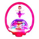 Sereia Flutuante Brinquedo Boneca Luz e Som Gira 360 Graus