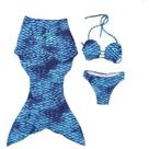 Sereia Mini Biquíni Saia Cauda Saída De Praia Peixe Melissa