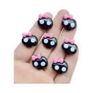 Série De Crânios De Resina Fofos Para Halloween, 10 Peças, Base Plana, Acessórios Para Scrapbooking,
