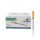 Seringa 1ml agulha fixa 8mm x 0,30mm venper zero residuo 100 unidades