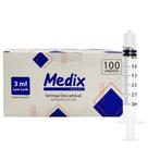Seringa 3ml lock sem agulha - medix - atacado (100un)