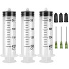 Seringa A AKRAF 200mL com agulha 14G 1,5” Luer Lock, pacote com 3 Seringa A AKRAF 200mL com agulha 14G 1,5” Luer Lock, pacote com 3