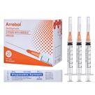 Seringa Arrebol 3mL com 25G, agulha de 1 cm x pacote com 50