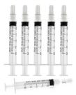 Seringa Cafozsmu 2,5 ml Luer Lock sem agulha, pacote com 50