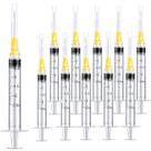 Seringa de plástico Zoganton 2,5 mL 25 Ga Luer Lock, pacote com 100