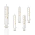 Seringa de vidro Jiaxix 20mL (pacote com 5) para líquido com tampas