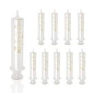 Seringa de vidro Jiaxix 2mL (pacote com 10) para líquido com tampas