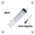 Seringa Descartável Hipodérmica 20 mL com Agulha Bico Luer Slip - Descarpack Seringa Descartável Hipodérmica 20 mL com Agulha Bico Luer Slip - Descarpack