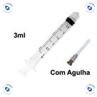 Seringa Descartável Hipodérmica 3 mL com Agulha Bico Luer Lock - BD Seringa Descartável Hipodérmica 3 mL com Agulha Bico Luer Lock - BD