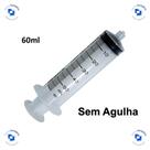 Seringa Descartável Hipodérmica 60 ml sem Agulha Bico Luer Lock - SR