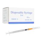 Seringa Gesanghua Luer Lock de 1 ml com agulha de 25 g e 1 cm, pacote com 100