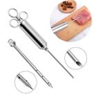 Seringa Injetora De Tempero Profissional Carne Aço Inox 60ml