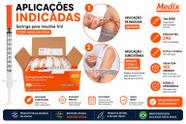 Seringa Insulina 1ml Agulha Fixa 29G 12,7mm Caixa 100 Unidades Medix