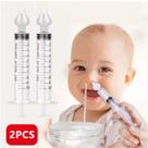 Seringa Lavagem Nasal Infantil Com bico de silicone +4 meses Kit Com 2 - Vila toy