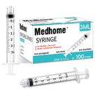 Seringa Medhome 3 mL Luer Lock Estéril - Pacote com 100 unidades