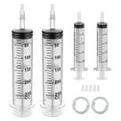 Seringa Omawrf 250 ml x 2 + 20 mL x 2 com adaptador de ponta e tubo macio