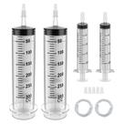 Seringa Omawrf 300 ml x 2 e 20 mL x 2 com adaptador de ponta e tubo flexível