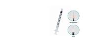 Seringa para aplicação ins- Caixa com 100 unidades - 1ml sem agulha - Medix