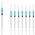 Seringa Sirulken de 1 ml Luer Lock com agulha 23G, 1 cm Lab, pacote com 50