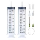 Seringas A AKRAF 300 mL e 350 mL com tubos de 140 cm (2 conjuntos)