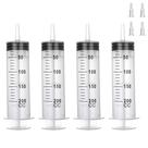 Seringas BeHerk 200 ml (pacote com 4) com adaptador de ponta para líquido