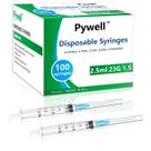 Seringas de laboratório descartáveis Pywell 2.5ml/cc 23Ga 3.8cm Needle