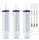 Seringas descartáveis A AKRAF 150mL (pacote com 3) com tubo de 150 cm 14G