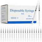 Seringas Meterbox 1 ml 27G agulha de 1,3 cm pacote com 100