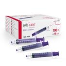 Seringas ONE-CARE Enfit 100mL com tampa montada estéril 10/caixa