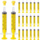 Seringas orais TreLaco, pacote 20, 10 ml com tampa para líquido (amarela)