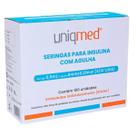 Seringas para insulina 0,5ml 8mm x 30g - 100und - uniqmed Seringas para insulina 0,5ml 8mm x 30g - 100und - uniqmed