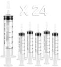 Seringas Um pacote de plástico AKRAF de 30 ml com 24 embalagens individuais