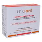 Seringas Uniqmed 100U 0,5mL 5mm 32G Com 100 Un