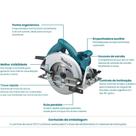 Serra Circular Dupla isolação 185mm 7.1/4"" 5.800 RPM 220 Volts - 5007N - MAKITA