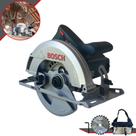 Serra Circular Elétrica Bosch GKS150 Professional 127V 1500W 6000rpm + Disco Com Vídea Para Madeira