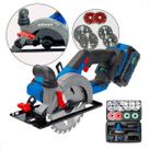 Serra Circular Portátil Brushless 48V Profissional com 2 Baterias e 8 Lâminas Exbom