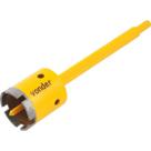 Serra copo diamantada 75mm com haste e pino guia - Vonder Serra copo diamantada 75mm com haste e pino guia - Vonder
