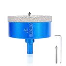 Serra copo diamantada OSTSOYYD 75 mm com broca guia Serra copo diamantada OSTSOYYD 75 mm com broca guia