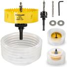 Serra de furo DaDuori 108 mm para iluminação embutida com depósito de poeira Serra de furo DaDuori 108 mm para iluminação embutida com depósito de poeira