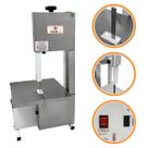 Serra Fita Bancada Maquina Cortar Carne Semi Inox 1,46 Serrar Osso Porco Frango Peixe e Congelados