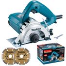 Serra Mármore 4.3/8 POL 1.300W + 2 Discos 4100NH3ZX2 MAKITA Serra Mármore 4.3/8 POL 1.300W + 2 Discos 4100NH3ZX2 MAKITA