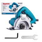 Serra Mármore Elétrica Makita M0400B 1200W 4.3 8 Pol 110MM Sem Maleta Cortadora de Piso Mármore Pedreiros Marmoraria Construção Civil