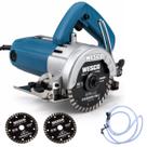 Serra Mármore Elétrica Profissional Wesco Corte 45 Piso 1450W 220v + Refrigeração Água e 2 Discos