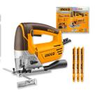 Serra TicoTico INGCO 570W Com Velocidade Variável Até 3000RPM Base Ajustável e Corte Inclinado Em Madeira e Metal Com Precisão De Uso Profissional